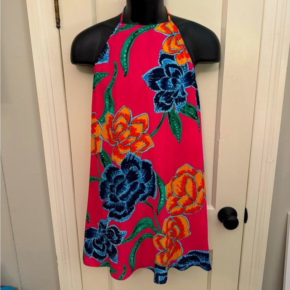Show me your Mumu Floratopia Katy Halter Mini Dress - Picture 1 of 3